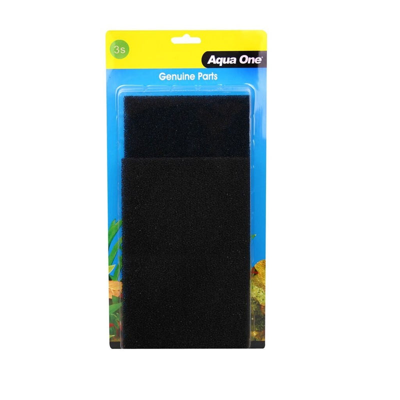 Aqua One Black Filter Sponge AquaStyle AR620 2 Pack (3S)