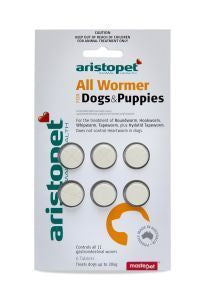 Aristopet All Wormer Dog & Puppies 6 Pack