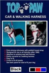 Car & Walking Harness Black X-Small *Discontinued