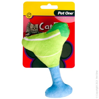 Pet One Plush Meowtini Green 13.5cm