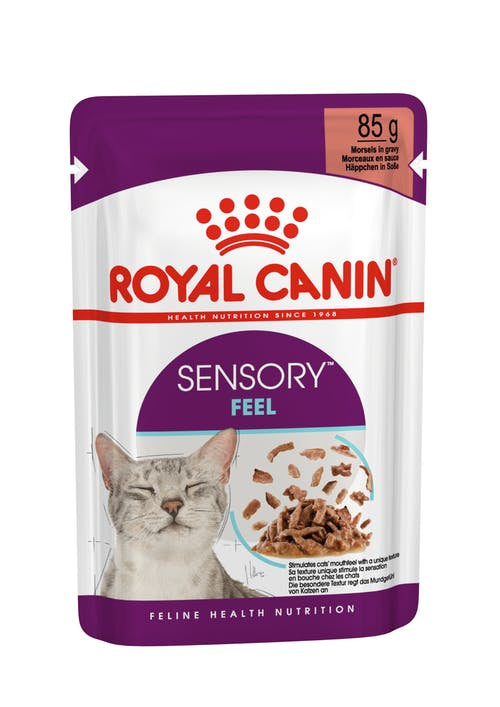 Royal Canin Sensory Feel Morsels in Gravy 85G 12 Pack