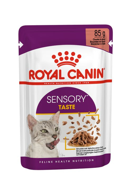 Royal Canin Sensory Taste Chunks in Gravy 85G 12 Pack