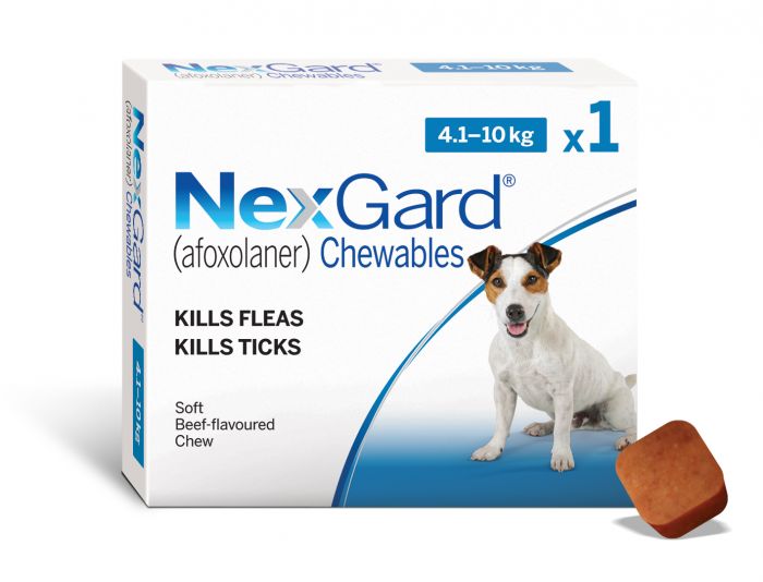 NexGard Chewable Dog 4-10KG Single