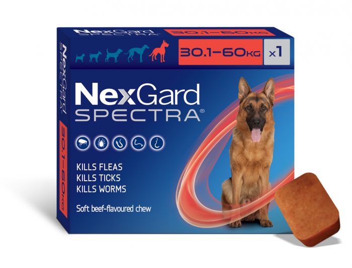 Nexgard Spectra Chewable Dog 30.1-60KG Single