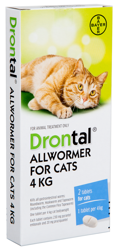 Drontal Cat Tablet 4KG 2 Pack