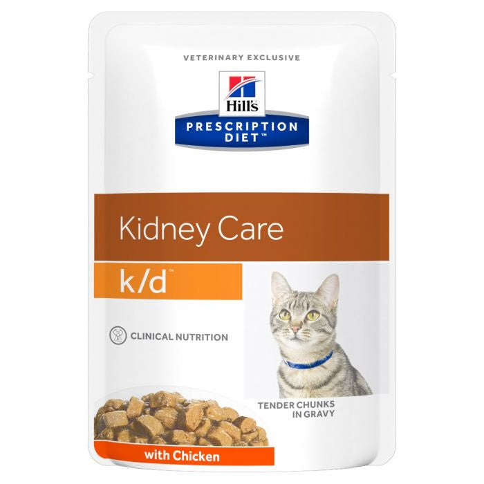 Hill's Prescription Diet K/D Chicken Feline Pouch 85G x 12