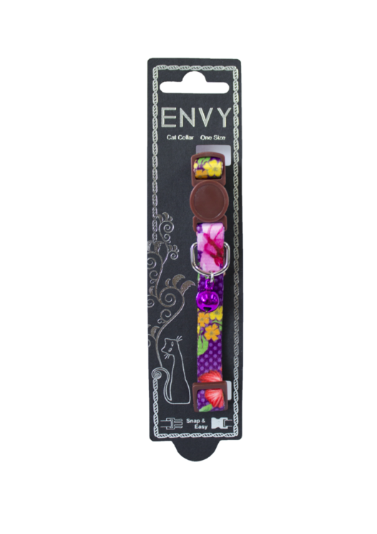 Envy Cat Collar Flora Purple