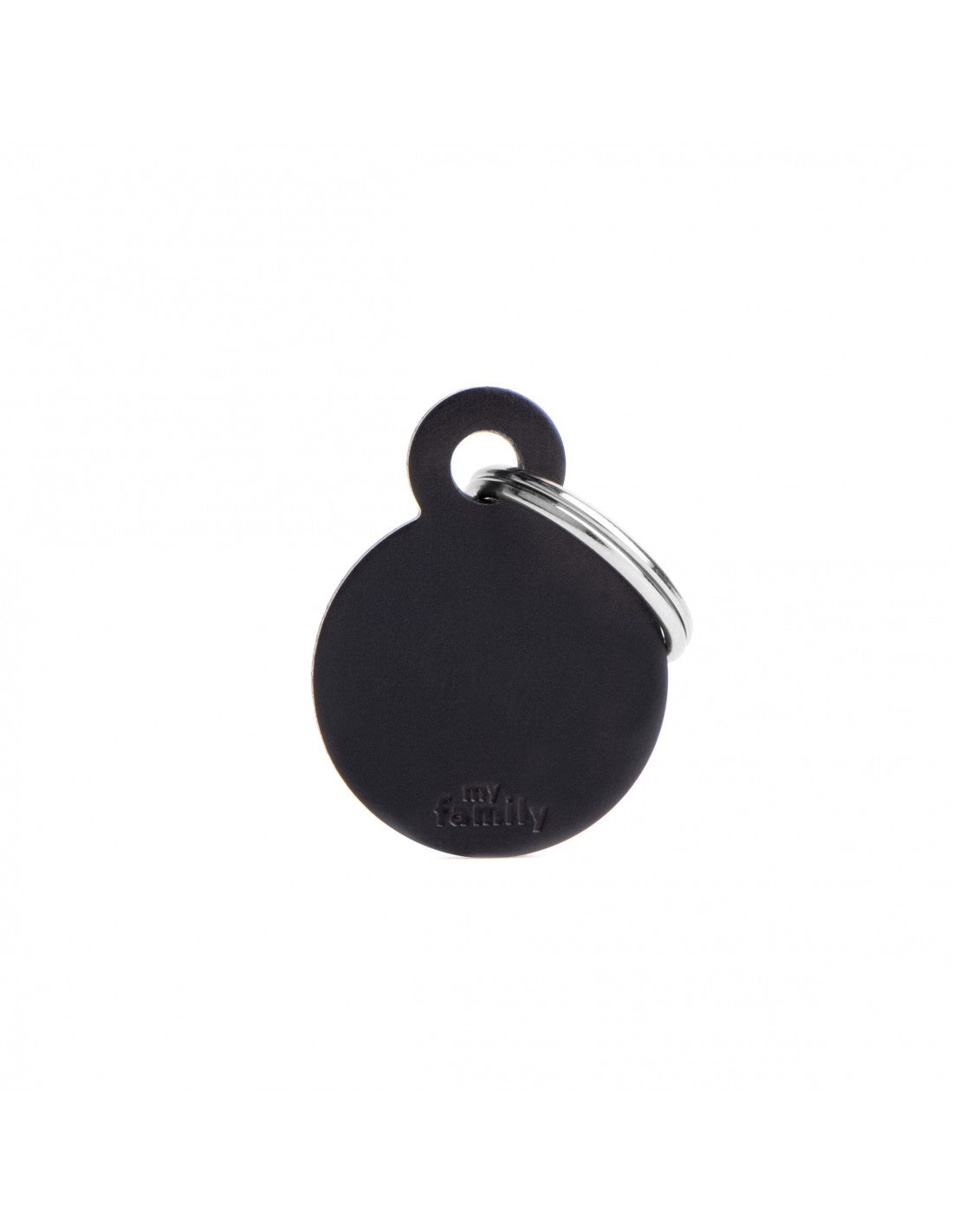 My Family Basic Circle Black Tag Small