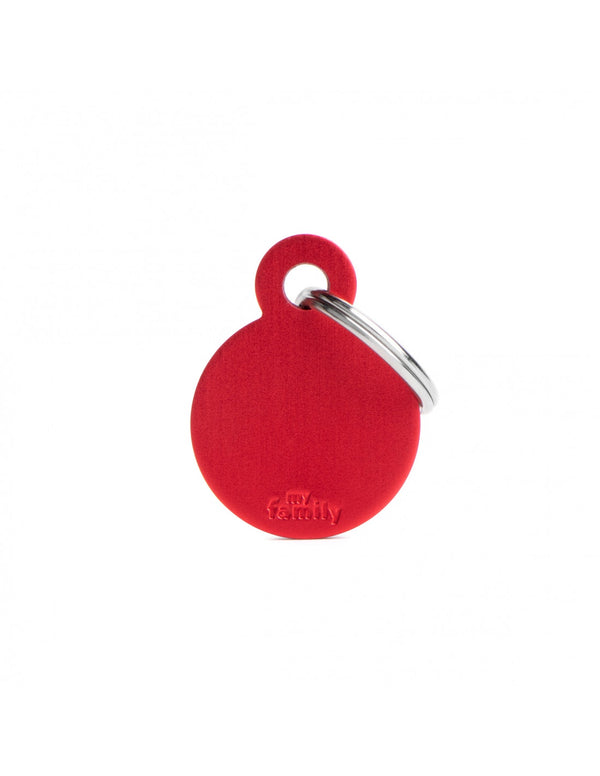 My Family Basic Circle Red Tag Large
