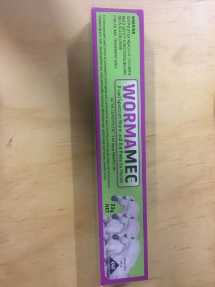 Wormamec Wormer & Bot Paste 33G