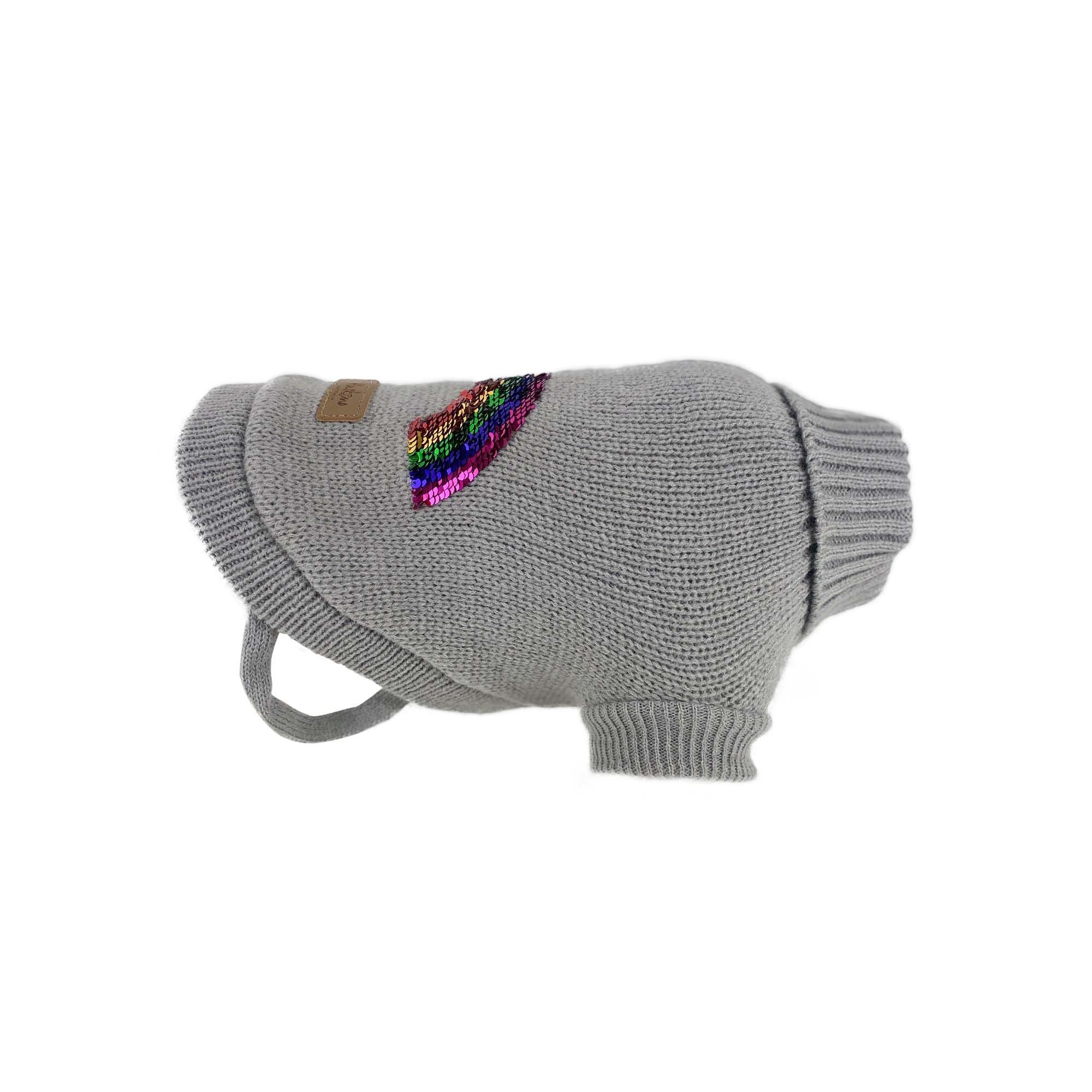 Huskimo Rainbow Jumper Reversible Grey 40cm