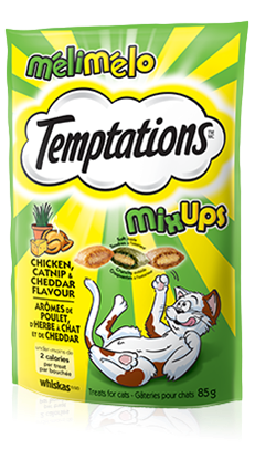 Temptations Mixups Chicken, Catnip & Cheddar 85G
