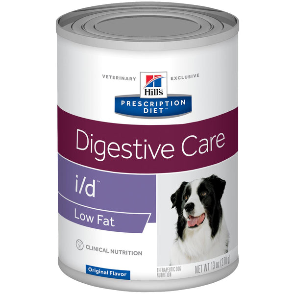 Hill's Prescription Diet I/D Low Fat Canine Can 370G 12x Cans