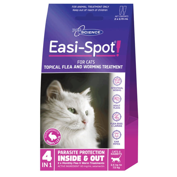 PetScience Easi-Spot Cat 2 Pack