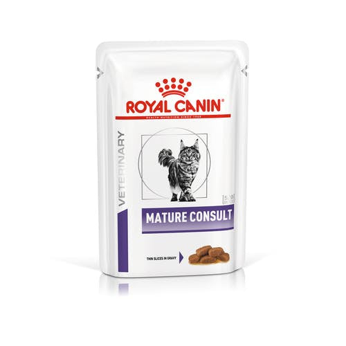 Royal Canin Veterinary Diet Mature Consult Feline Pouch 85G x 12